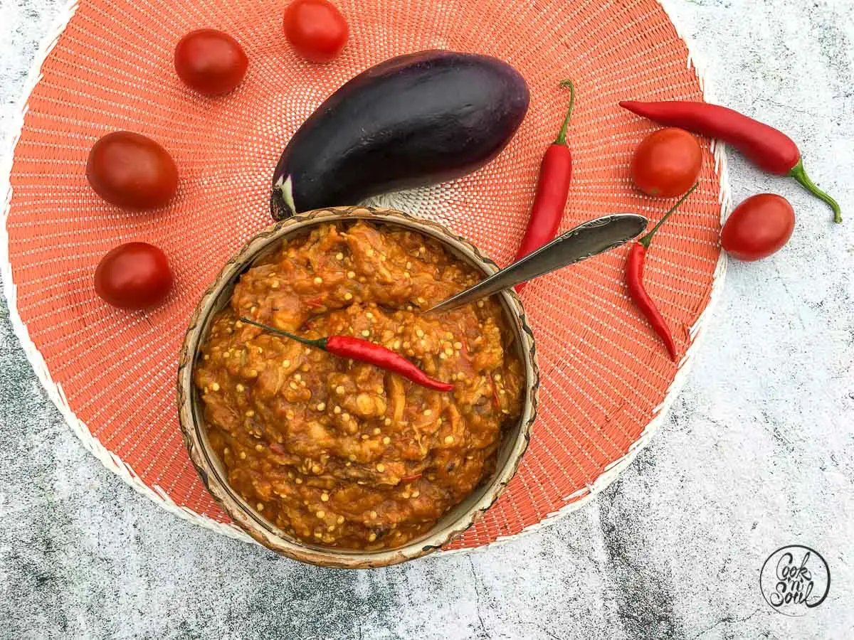 Auberginenpaste Orientalische Mit Tomate Garam Masala