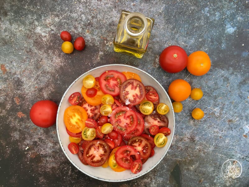 einfacher Tomaten Salat