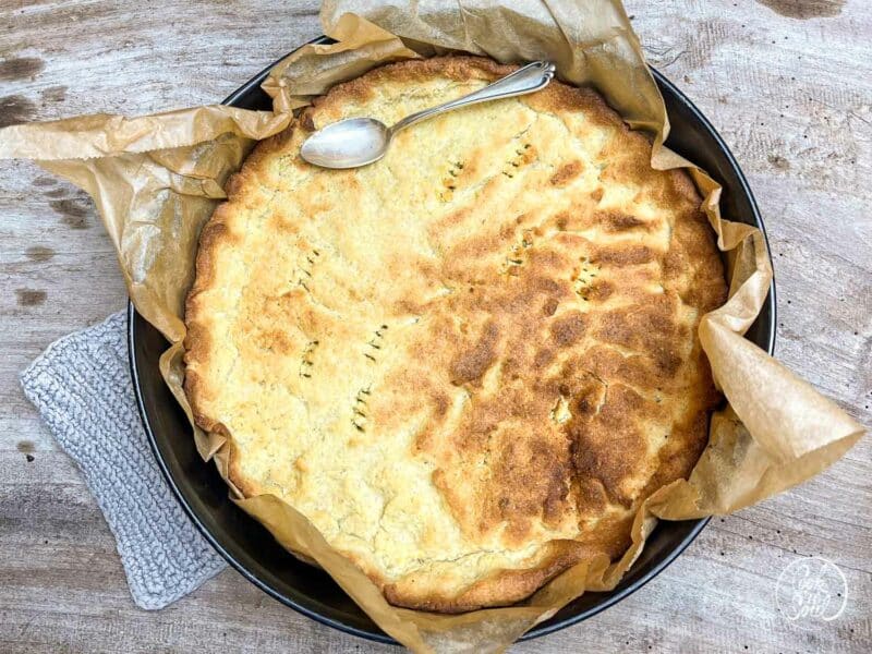 Muerbeteigboden gebacken