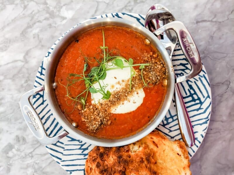 Tomatensuppe mit Creme Fraiche Rezept